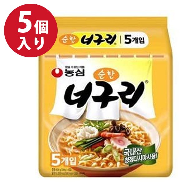 農心 ﾉｸﾞﾘｳﾄﾞﾝ/ﾏｲﾙﾄﾞ (袋/日) 120g 5個入